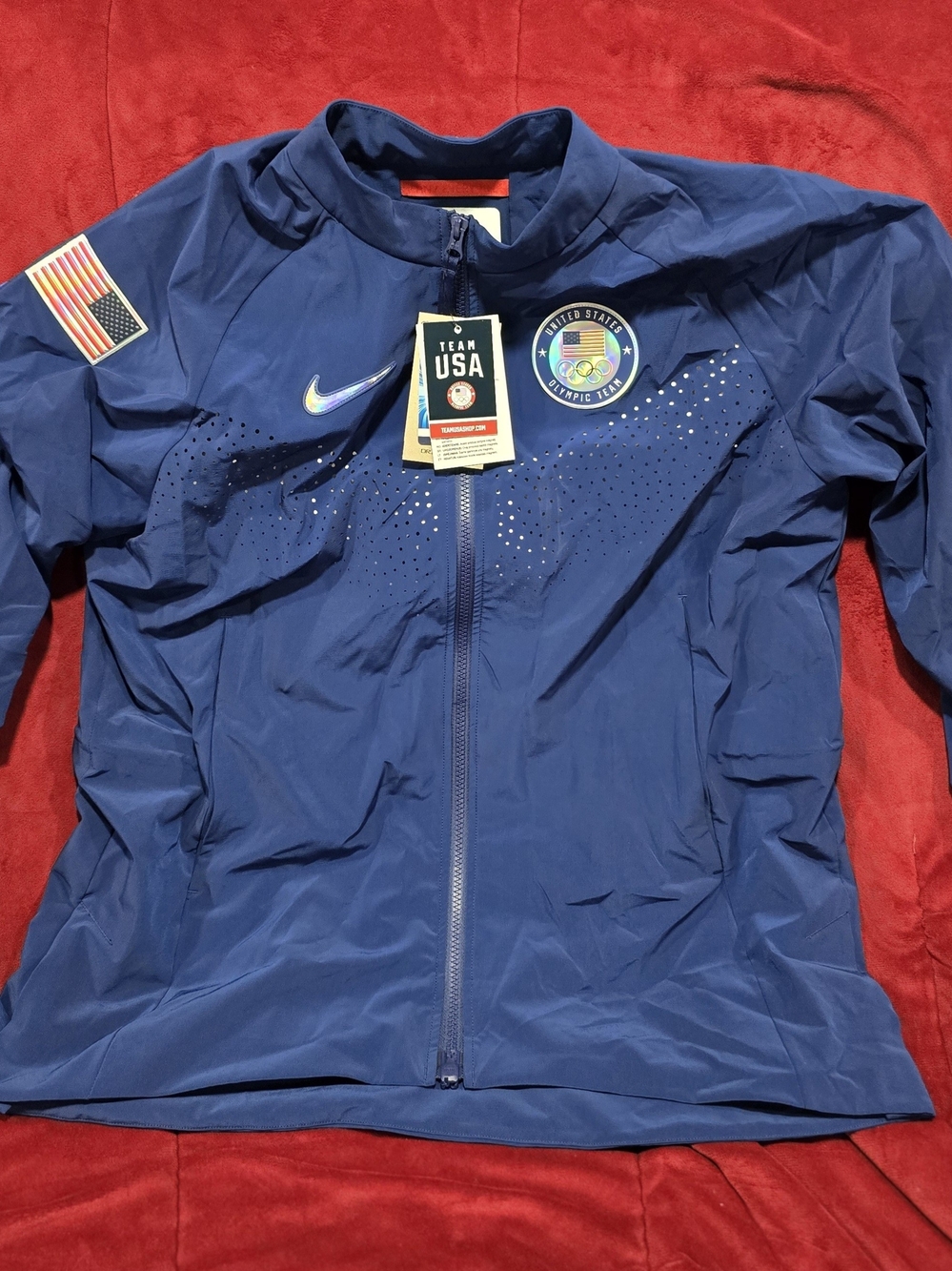 Nike Team USA Women's Blue Track Jacket